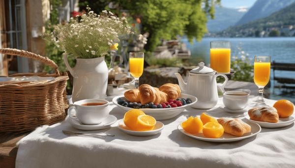 Savourez un petit déjeuner à Annecy avec vue sur le lac